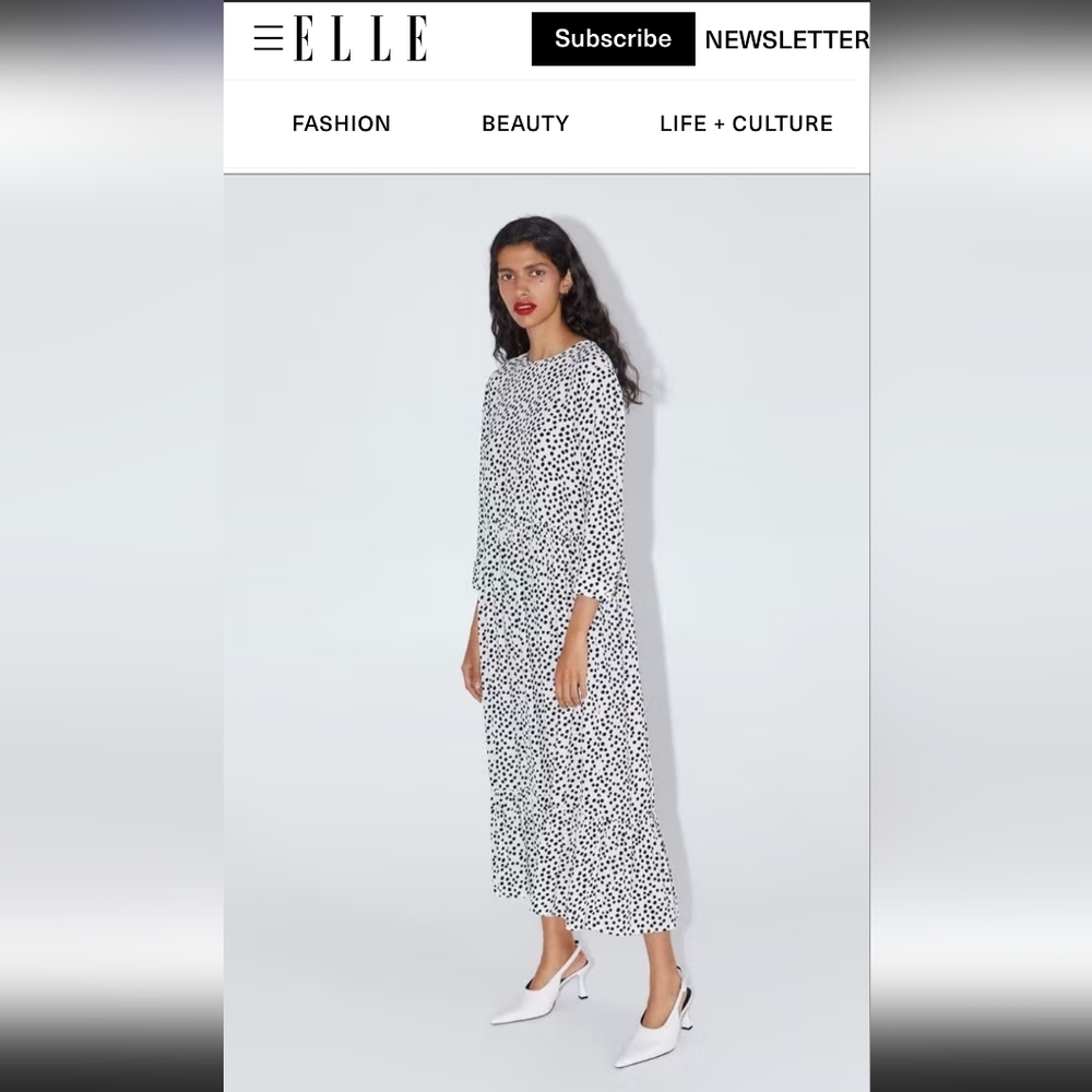 Iconic Polka Dot Midi Dress by Zara